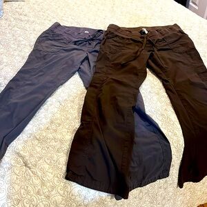 Maternity Stretch Old Navy Cotton Pants - 2 pair